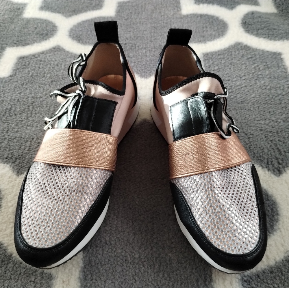Steve Madden "Antics" Rose Gold Sneakers